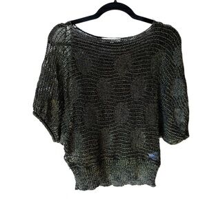C’est Toi Small Metallic Knit Sweater